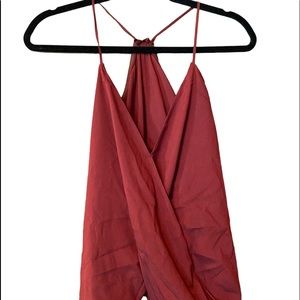 Charlotte Russe Small maroon bar / club tank top for fall and winter